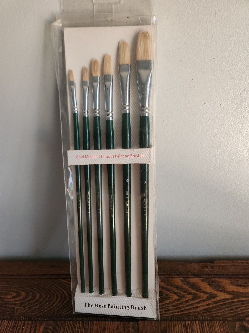 Fuumuui Round Paint Brush New Set  Gold Medal Famous Painting Brushes NEW
